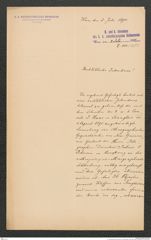 k.k. naturhistorisches Hofmuseum, Intendanzakten 1885-1896 (Hauer), Aktenzahl Z.412/1890, Seite 1